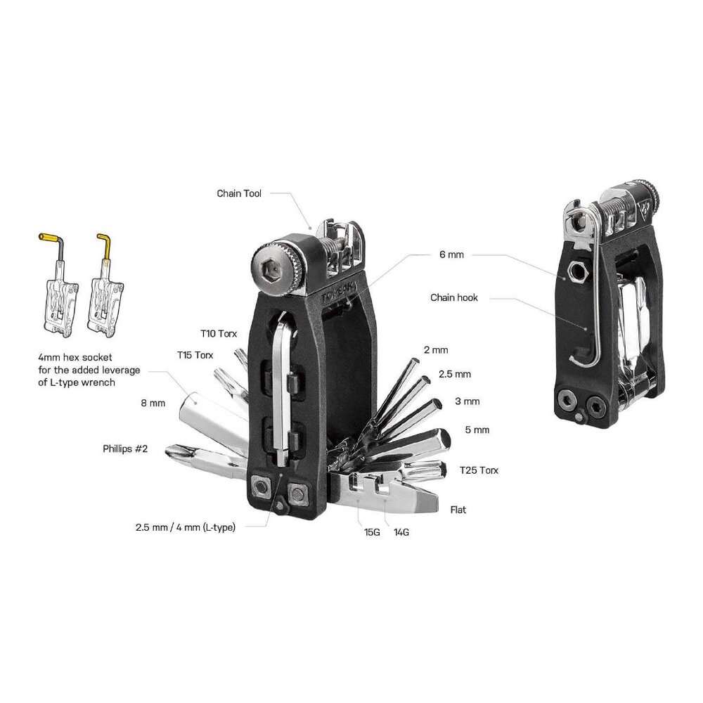 Topeak Ninja Master+ Toolbox T16 and Topeak Master+ Cage X - Picture 11 of 12